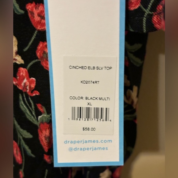 NWT Draper James Floral Blouse - Picture 2 of 3